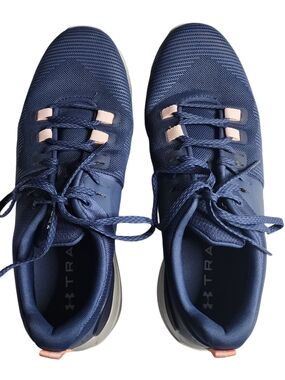 Under Armour HOVR Training Shoes Mens 11 Navy Blue Running Gym Athletic 3022208